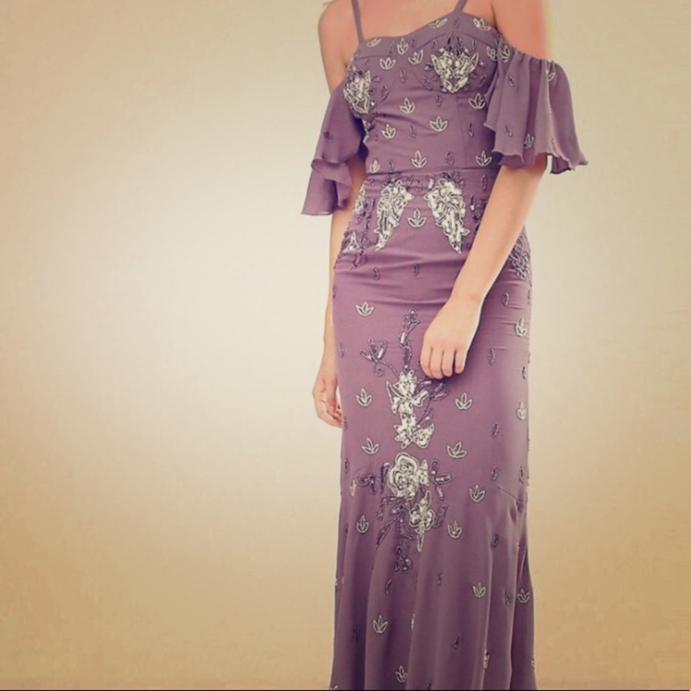 Asos purple gown